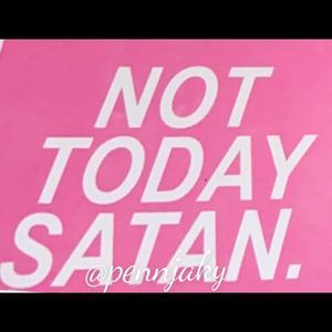 🌻2 for $9 or 4 for $15 🌻 Religious Decal for yeti laptop etc Not today satan